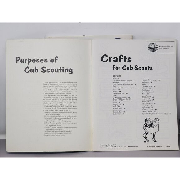 Crafts For Cub Scouts &‎ Games For Cub Scouts Boy Scouts Of America 1972 Edition - Picture 5 of 14